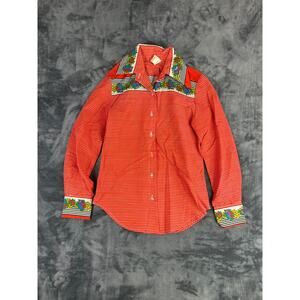 Vintage 1970s Ginger Tree by‎ Girltown Western Picnic Shirt USA Women’s 7-10